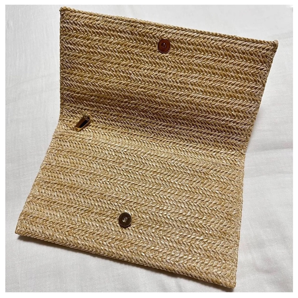 Christian Dior Novelty Clutch Pouch 2023 Summer Rattan Beige Limited Edition - Picture 5 of 7